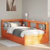  Krevet s regalom za knjige bez madraca 75 x 190 cm od borovine | shoptok.hr