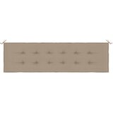  Jastuk za vrtnu klupu smeđesivi 180x50x4 cm tkanina Oxford | shoptok.hr