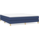 The Living Store Posteljni okvir moder 160x200 cm blago - Box Spring Posteljni Okvir, (21520090) | Shoptok.si