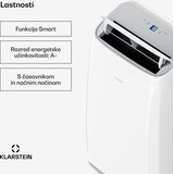 Klarstein Grandbreeze mobilni klima uređaj | 12000 BTU | 42 cm | 56 m² | Energetski razred A+ | shoptok.hr