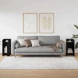 vidaXL Pomoćni stolići 2 kom s policom crni 25,5x27x60 cm | shoptok.hr