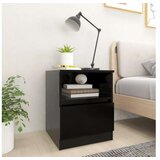  Noćni ormarići 2 kom crni 40 x 40 x 50 cm od iverice | shoptok.hr