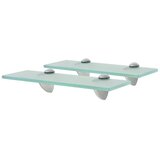  Zidne police 2 kom staklene 30 x 10 cm 8 mm | Eponuda.com