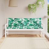  Jastuci za vrtnu klupu 2 kom s uzorkom lišća 180x50x7 cm | shoptok.hr