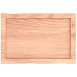 Stolna ploča svjetlosmeđa 60 x 40 x 6 cm od obrađene hrastovine | shoptok.hr