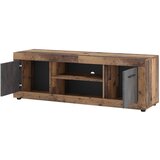 Modern Living nizka omarica luna, antracit, stari hrast | Shoptok.si
