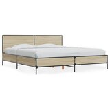 Furnova Posteljni okvir sonoma hrast 180x200 cm inž. les in kovina, (21937398) | Shoptok.si