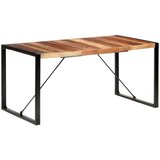  Blagovaonski stol 160 x 80 x 75 cm od masivnog drva i šišama | shoptok.hr