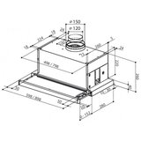 Faber kuhinjska napa maxima ng EV8 led am/x A90 Cene