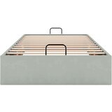 vidaXL Otomanski posteljni okvir brez vzmetnice siv 80x200 cm žamet | Shoptok.si
