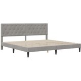  Okvir kreveta s madracem Svijetlo siva 180 x 200 cm Baršun | shoptok.hr