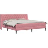 Okvir kreveta s madracem Zidne 2 pcs Ružičasta Baršun - Ružičasta 200 x 200 cm | shoptok.hr