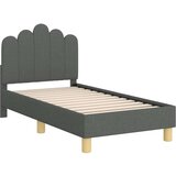  Posteljica za malčke z vzglavjem Temno siva 70 x 140 cm blago, (5000121026) | Shoptok.si