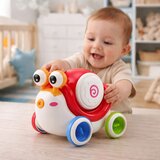  Interactive Snail Riding Drum Musical Educational Red | Shoptok.si