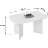 Mömax klubska miza magic, bela | Shoptok.si