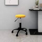  Uredska okretna stolica, senf žuta, baršun | shoptok.hr
