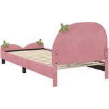  Otroški posteljni okvir z vznožjem Roza 80 x 200 cm Žamet, (5000104726) | Shoptok.si