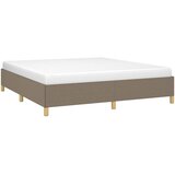  Okvir za krevet bez madraca smeđesivi 160x200 cm od tkanine | shoptok.hr