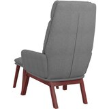  Stolica za opuštanje s tabureom svjetlosiva od tkanine | shoptok.hr