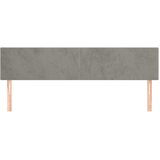  Uzglavlja svjetlosiva 160x5x78/88 cm baršunasta | shoptok.hr