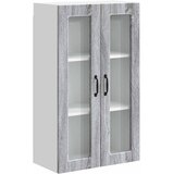  Zidni stakleni ormarić Siva Sonoma 60 x 31 x 100 cm | shoptok.hr