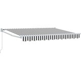 Povlačivi tende Antracit i bijelo 3,5 x 2 m | shoptok.hr