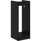  Stalak za biljke s policom 2 pcs Crni Hrast 30 x 30 x 80 cm | shoptok.hr