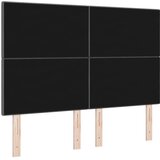  LED glava kreveta s LED trakama Tamno siva 160 cm tkanina | shoptok.hr