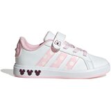 Adidas Športni čevelj 'Disney Minnie Mouse Grand Court' bež / jajčevec / roza / bela Cene