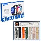  Pametni sat WISME-X15 crni i bluetooth slušalice set (7 narukvica) | ePonuda.com