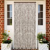 vidaXL Zavesa proti mrčesu taupe in bela 56x185 cm šenilja, (20597238) | Shoptok.si