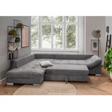 MID.YOU sedežna garnitura, rebrasti žamet siva | Shoptok.si