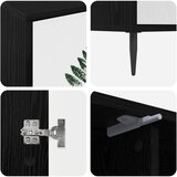  ormar HANAU 102 x 33 x 51 cm Crni hrast Konstruirano drvo | shoptok.hr