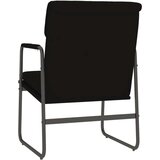  Ležaljka crna 55 x 64 x 80 cm od umjetne kože | shoptok.hr