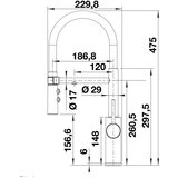 Blanco CATRIS-S Flexo black matte 525793 baterija za sudoperu | ePonuda.com