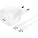 Belkin Stenski polnilnik USB-C 45W združljiv s Power Delivery s kablom USB-C 1m, Bela, (5000190870) Cene