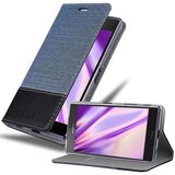 Cadorabo Case, združljiv s Sonyjem v temno modri črni barvi - zaščitni pokrov z magnetnim zapiranjem, stoječo funkcijo in režo za kartico, (20567479) | Shoptok.si