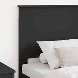 vidaXL Vzglavje z vzglavjem Črna Orehovina 75 cm Konstruiran les | Shoptok.si