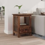  Nočna omarica Rjava 30 x 30 x 47 cm Trdna obnovljena les, (5000201765) | Shoptok.si