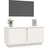 TV omarica bela 80x35x40,5 cm trdna borovina, (20731974) | Shoptok.si