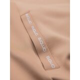 Ombre Unzipped men's hooded sweatshirt with piping - beige | Shoptok.si