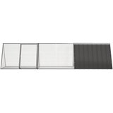  Kavez za zečeve antracit boje 302,5 x 80,5 x 71 cm pocinčani čelik | Eponuda.com