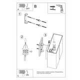 Nice Lamps Bela stenska svetilka Split – | Shoptok.si