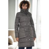 Dewberry Z6647 WOMEN'S COAT-ANTHRACITE-1