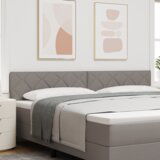  Vzglavje z LED lučmi z vzglavjem Taupe 200 cm blago, (5000043863) | Shoptok.si