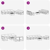 Set vanjskih sofa 8 kom. Bijela i bež | shoptok.hr