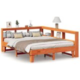  Krevet s regalom za knjige bez madraca 150x200 cm od borovine | shoptok.hr