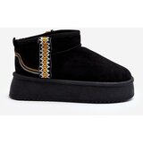 Boto Platform Snow Boots with Pattern Black Udra | shoptok.hr