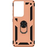 AVIZAR Ovitek Ultra Shockproof za Samsung Galaxy S21 s kovinskim obrocem za stojalo - roza zlato, (20718760) | Shoptok.si