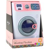 LEAN Toys dječja perilica rublja na baterije s rotirajućim bubnjem, bijelo-roza | shoptok.hr